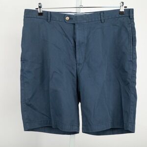 Peter Millar Shorts Mens 38 Blue Flat Front Logo